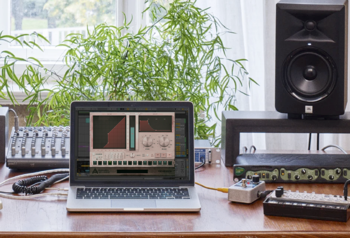 écran affichant le plugin audio renegate